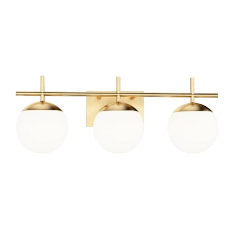 Maxim Lolli 3 Light 24" Wide Bathroom Vanity Light Gold
